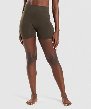 Dámské Boxer Gymshark Seamless Hnědé | CZ 3180QMA